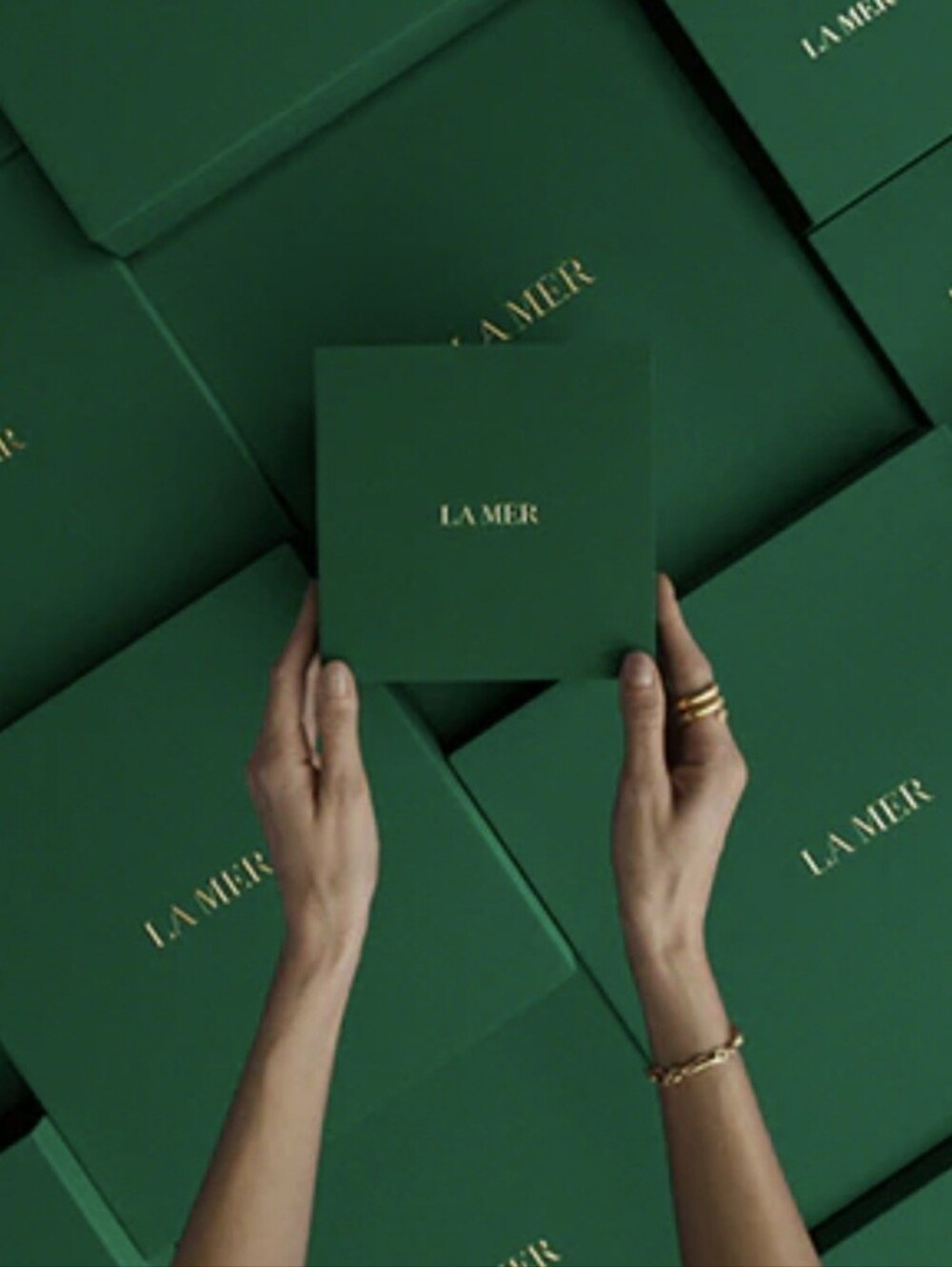 La Mer Eye Cream & Skincare Set — Teal Green Packaging